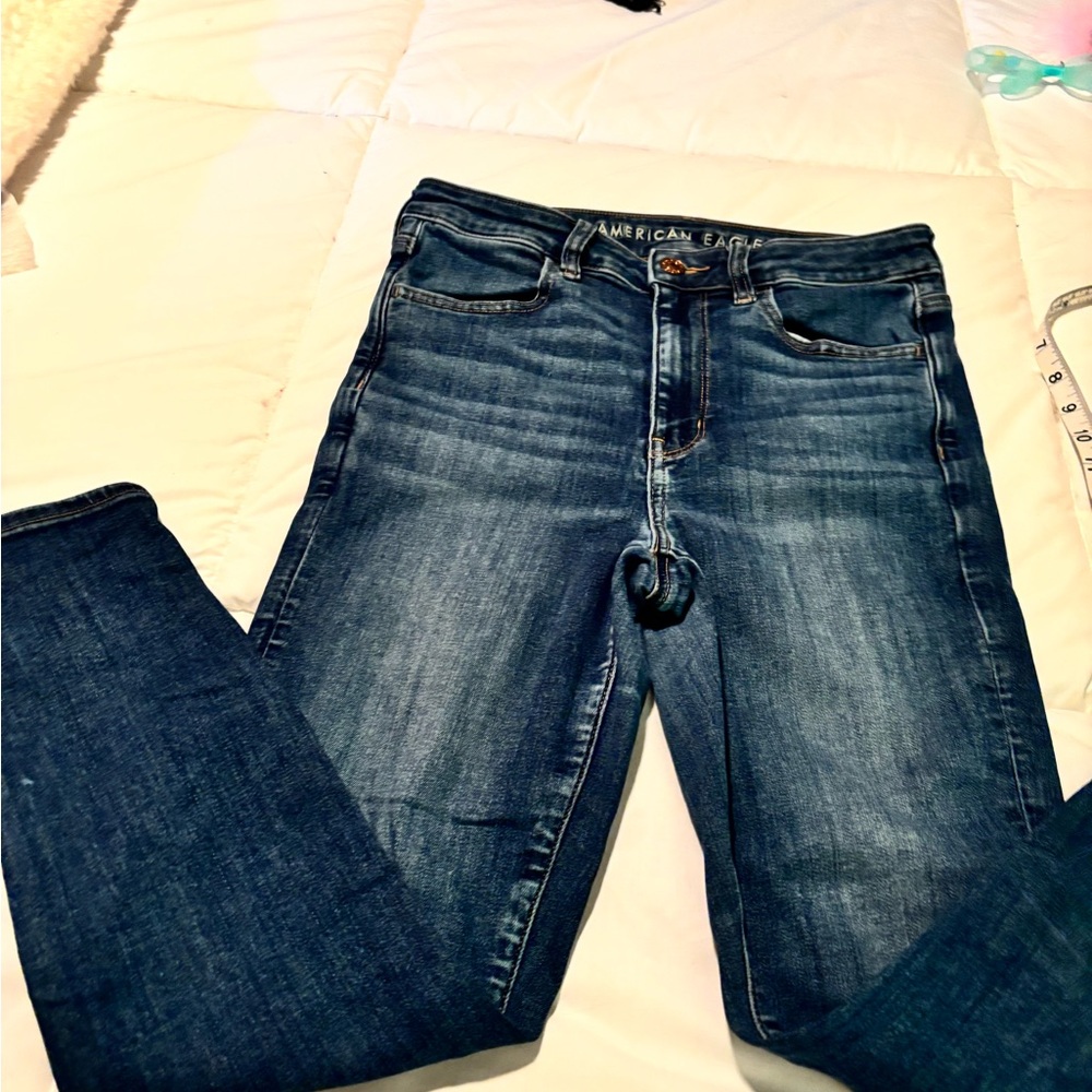 American Eagle Outfitters High Rise Blue Jeans